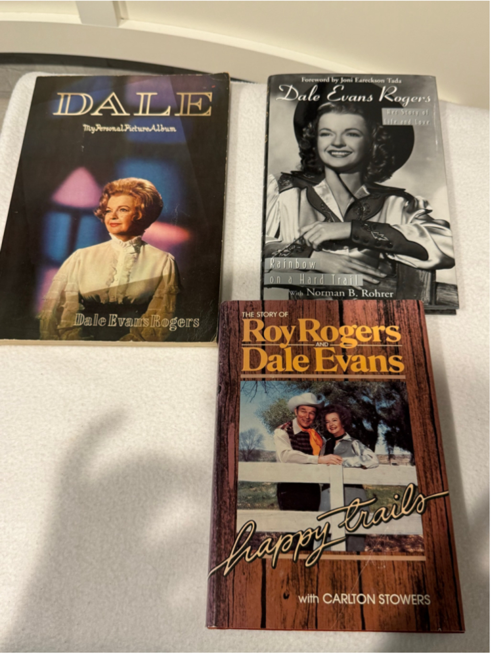 3 Vintage Roy Rogers and Dale Evans Biography Coffee Table Books